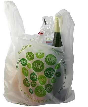 2021 latest Biodegradable Packaging Compostable T-Shirt Shopping Bag