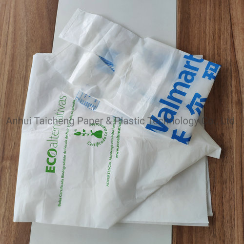 100% Biodegradable Printing Logo PLA Bags Customized Recycled Shopping Bags for Sale