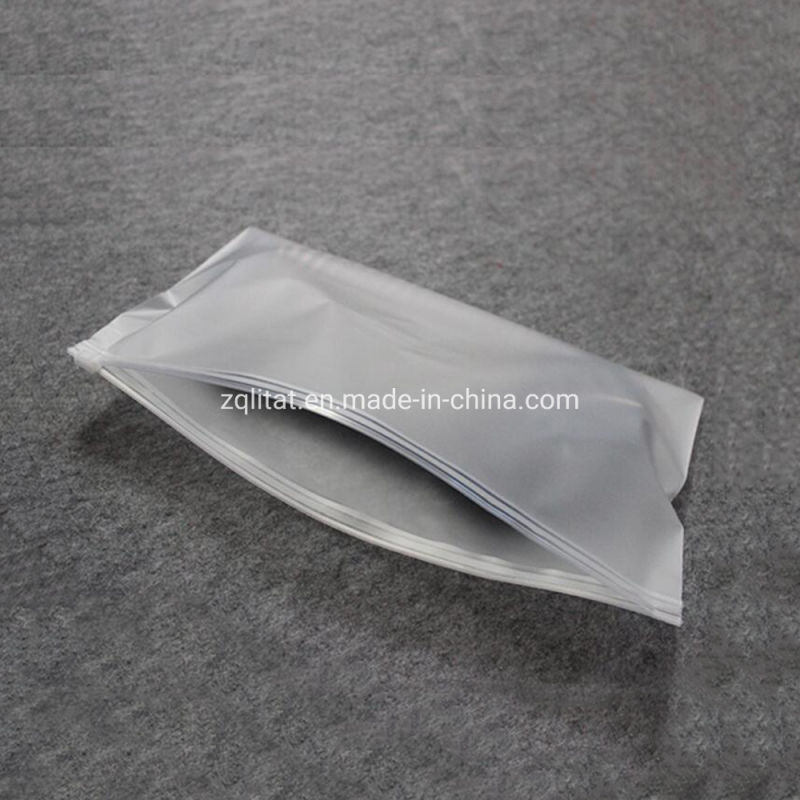 Frosted Zip Lock Clothing Plastic Bags Zipper for Clothes with Logo