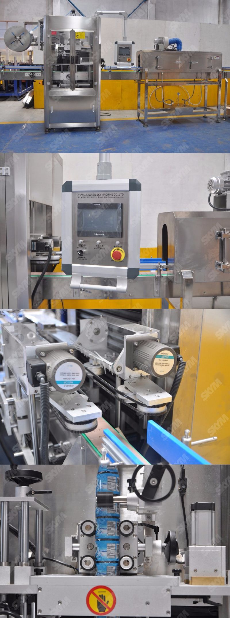 Automatic Heating Bottle Shrink Sleeve Labeling Machine /Shrink Sleeve Applicator with Steam Tunnel for Pet Bottles