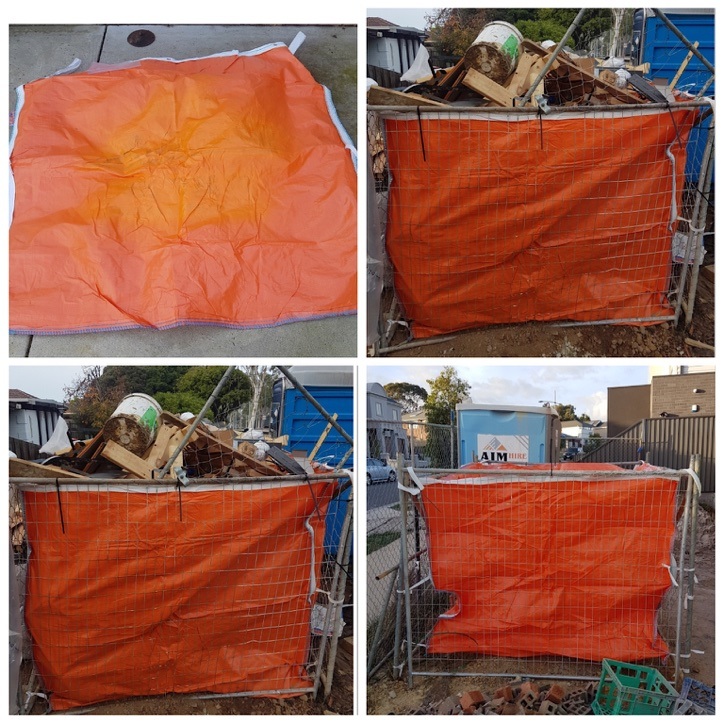 PP Skip 3 Cubic Yard Dumpster Bags for Green Trash Junk Removal in Us Austrilia Market