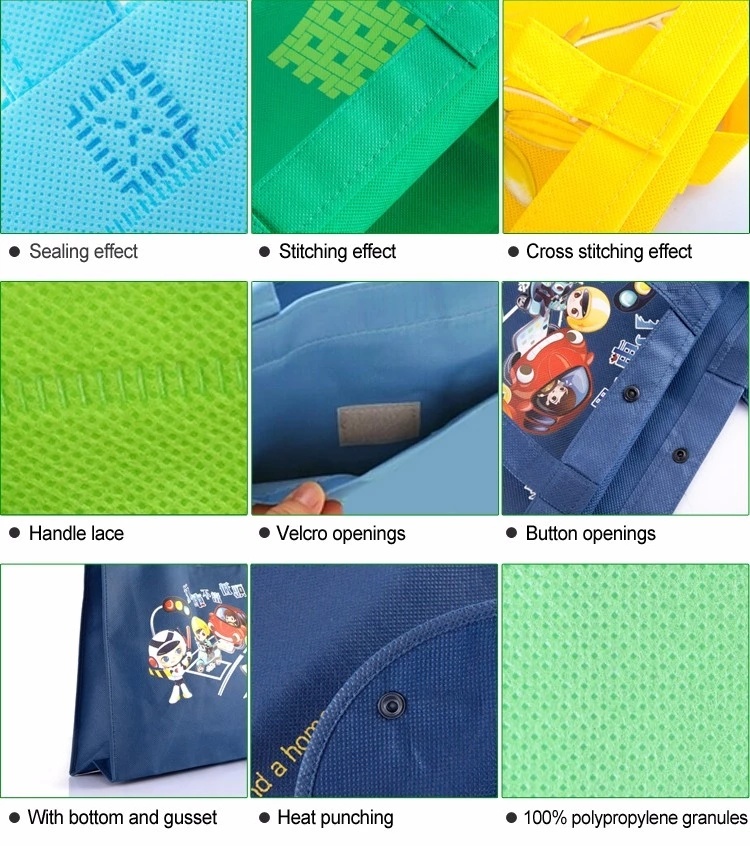 Reusable PP Non Woven Fabric Carry Shopping Bags for Grocery