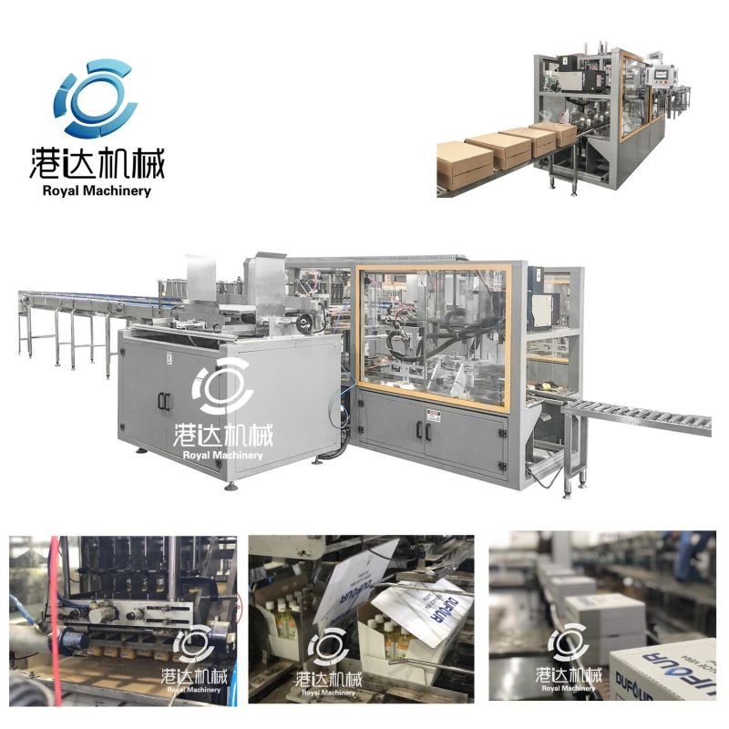 Automatic Carton Forming Filling Sealing Machine for Water Bottles