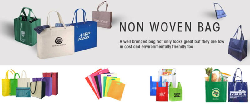 Recycled Reusable Non-Woven Handle Foldable Bags Supermarket Shopping Tote Bags