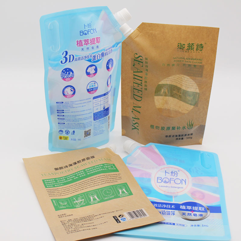 Stand up Kraft Paper Packaging Bags with Zipper