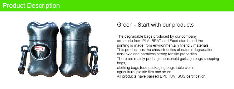 Supply Custom Biodegradable Plastic Black Garbage Bags/Trash Bag