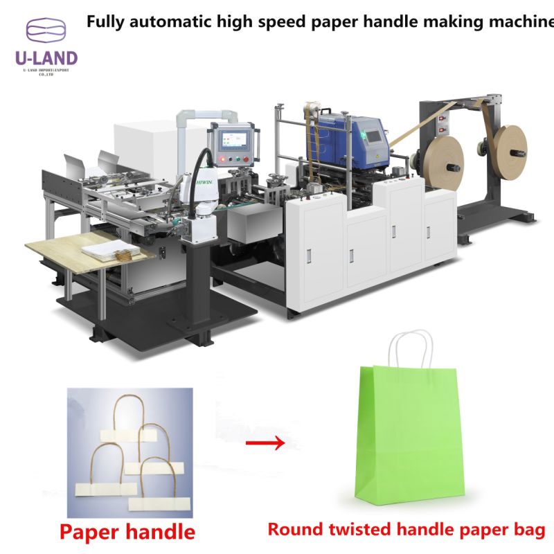 Paper Handle Making and Pasting Machine for Paper Shopping Bags
