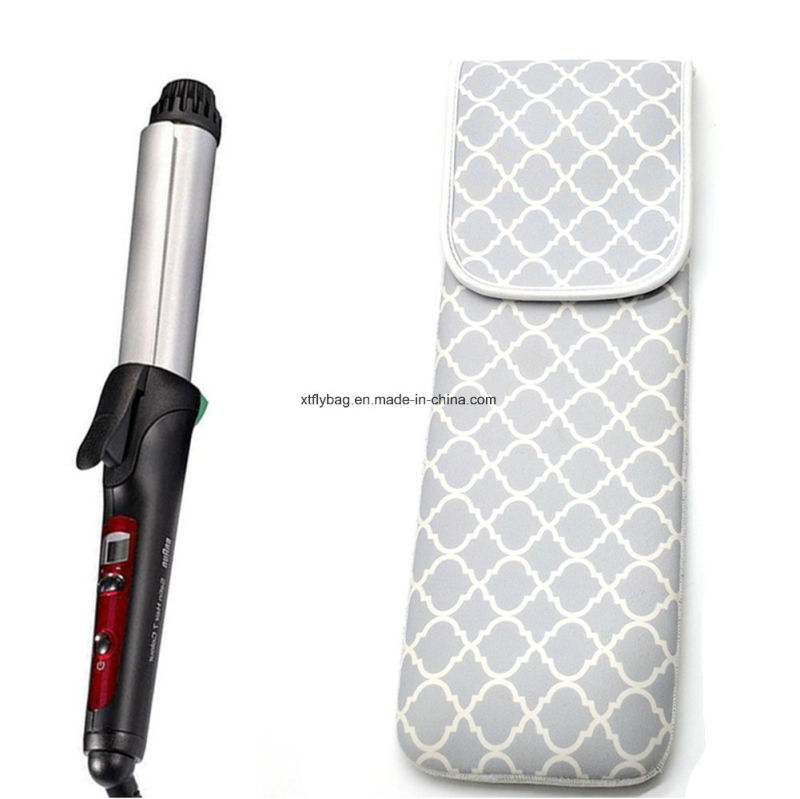 Neoprene Water-Resistant Curling Iron Holder Flat Iron Curling Wand Travel Cover Case Bag Pouch