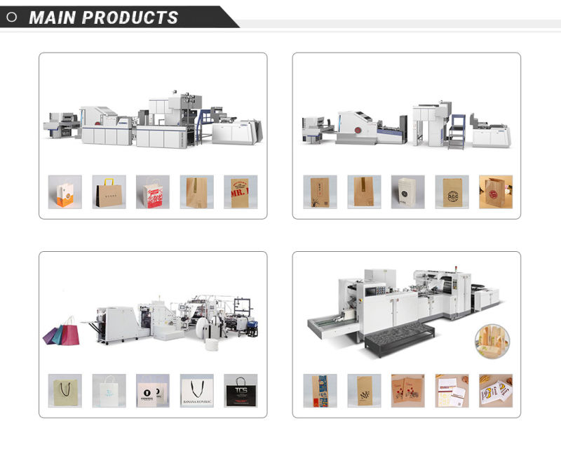 High Speed Automatic Shopping Paper Bag Making Machine