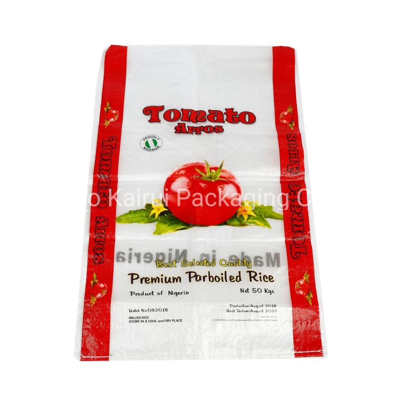 25kg 30kg 50kg Wheat Flour Rice Feed PP Woven Bags