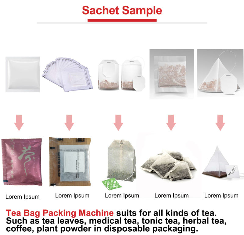 Bg Pyramid Three-Dimensional Tea Packaging Machine for Three Sides Sealed Tea Bags