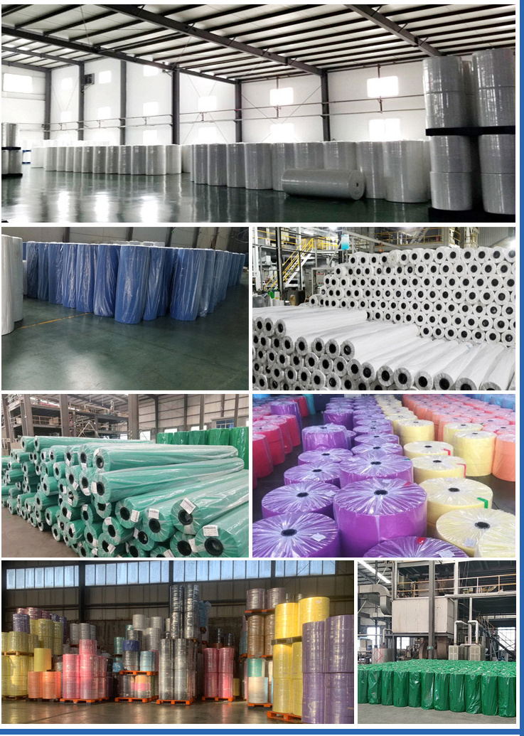 Non-Woven Face Mask Fabric Raw Material 100%PP Protective Clothing Textile
