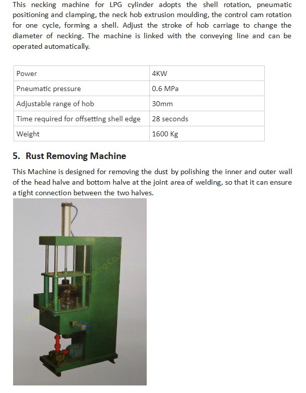 Trimming Beading Machine for LPG Gas Cylinder Production