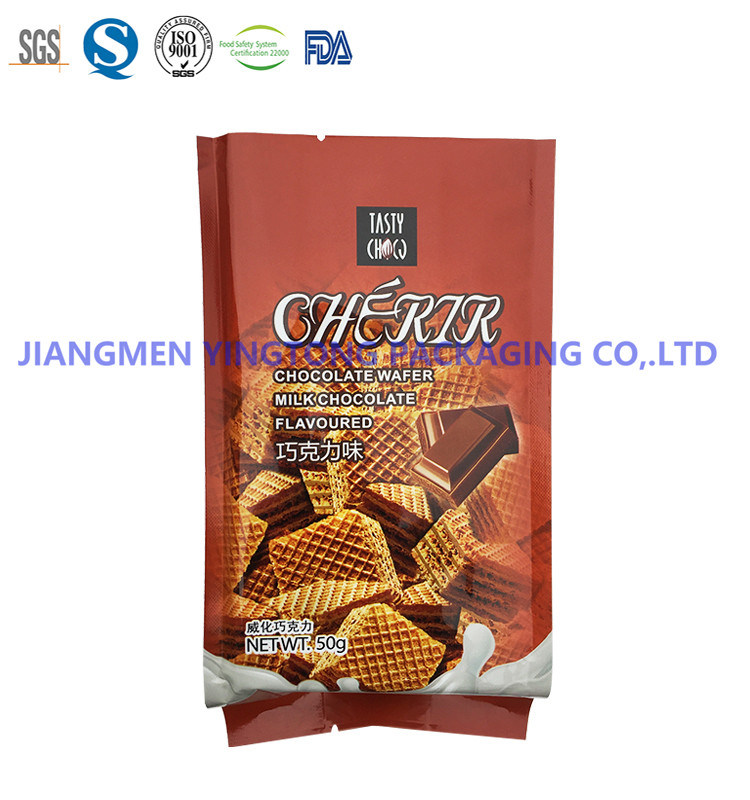 Food Packaging Pouches Quad Seal Bags for Waffles