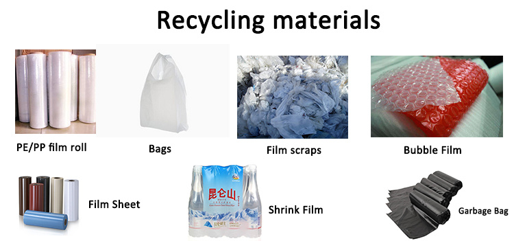 PP PE Raffia Bag Film Recycle Recycling Machine