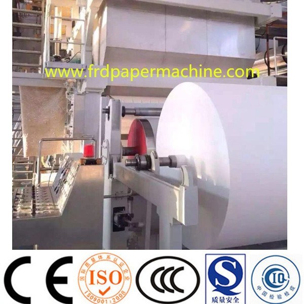 1760mm High Speed Double A4 Office Copy Print Paper Making Machine, Notebook Making Machine Equipment for The Production of A4 Paper