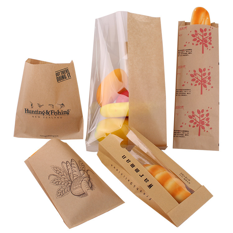 Bread Packaging Paper Bags Kraft Bakery Bread Paper Bag Automatic V Paper Bag Machine