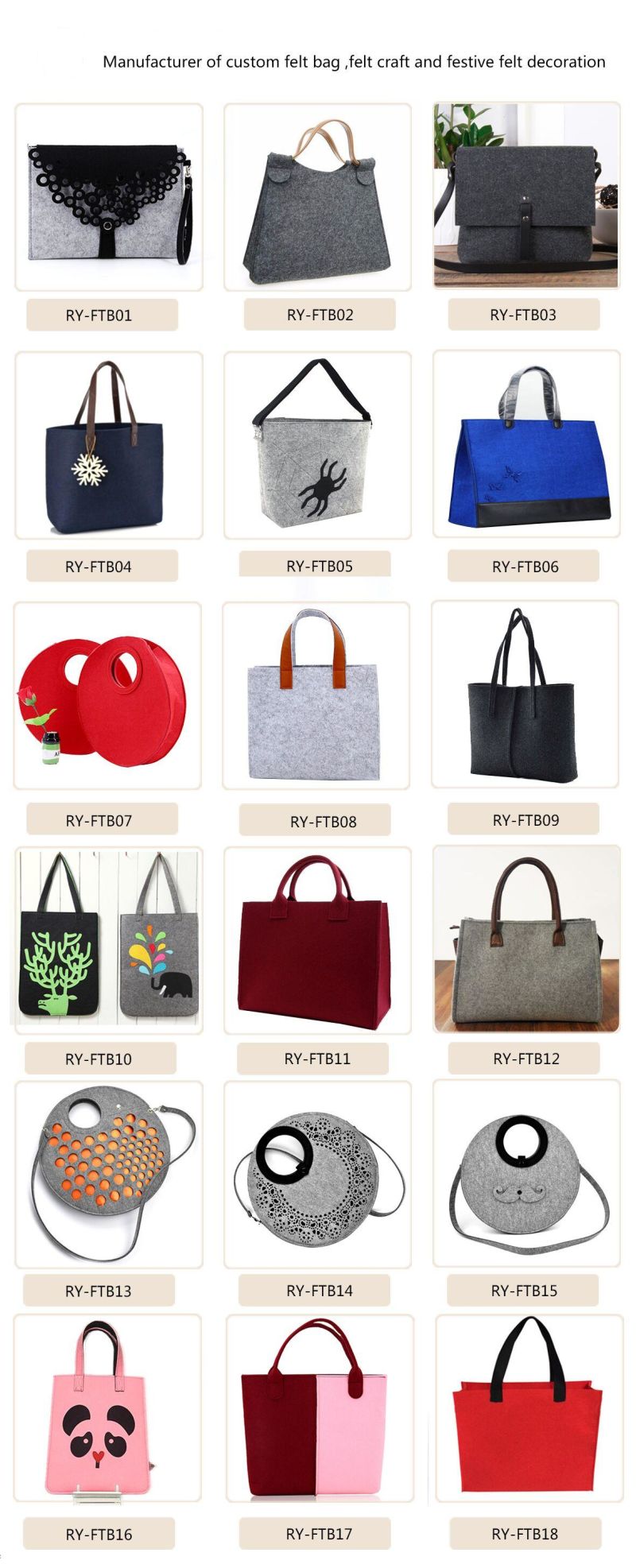 Shoulder Ladies Handbag Manufactures Tote Bag with Leather Handle