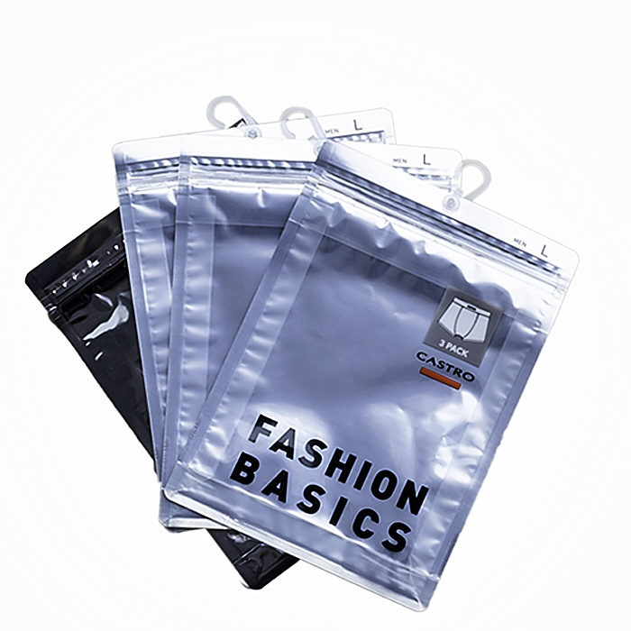 Custom Zip Lock Biodegradable Frosted Sealing Zipper Lock Bag Packing Zipper Garment Packaging Bag to Clothing with Logo