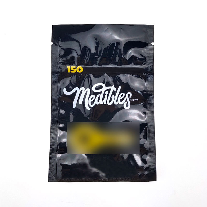 Medibles Gummies Candy Bags 150mg Childproof Zipper Mylar Bags