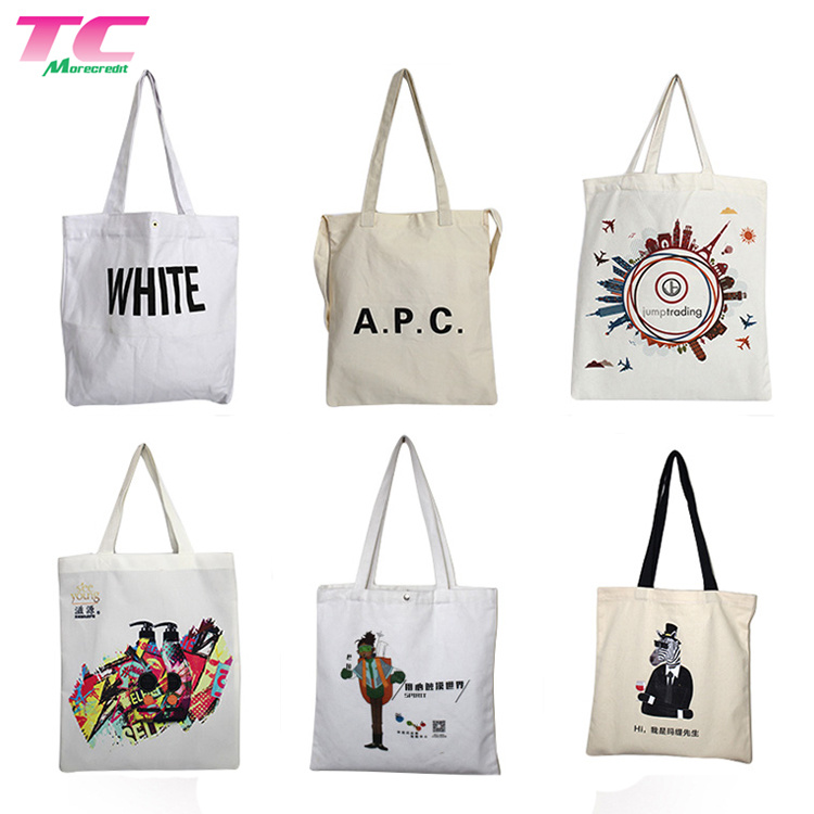 Eco-Friendly Reusable Foldable Ladies Black Cotton Canvas Tote Bag