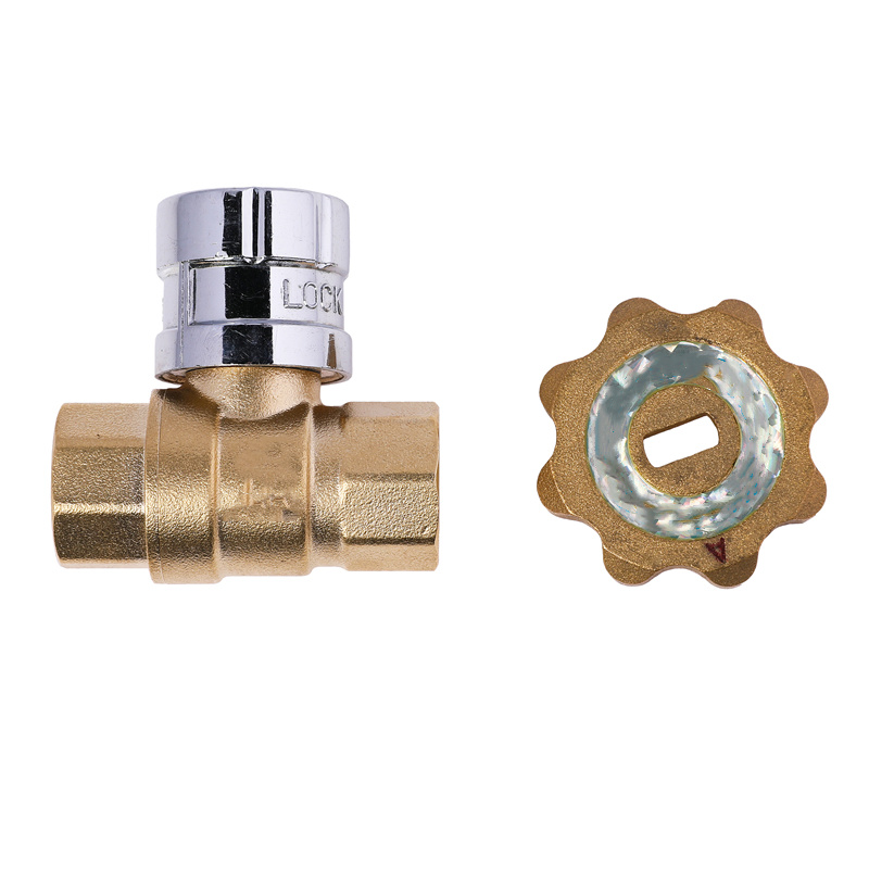 Magnetic Ball Valve Lockable Type Top Factory OEM ODM Product Brass Lockable Ball Valve