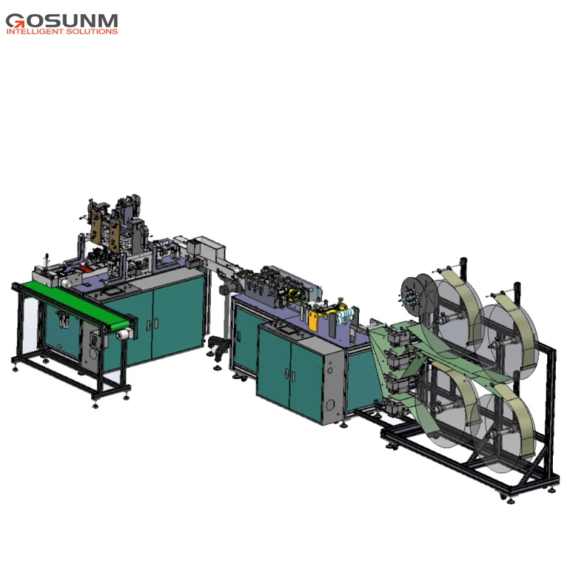 Full Automatic 3 Ply Nonwoven Fabric Disposable Mask Making Machine