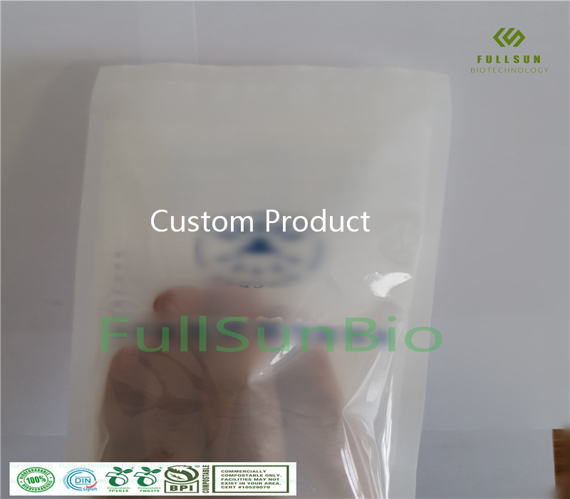 100% Fully Biodegradable Food Sealed Bag Plastic Packaging Freezer Compound Bag