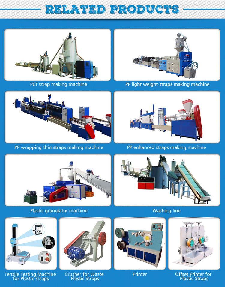 3 Lines New Condition PP Light Duty Packing Strap Making Machine