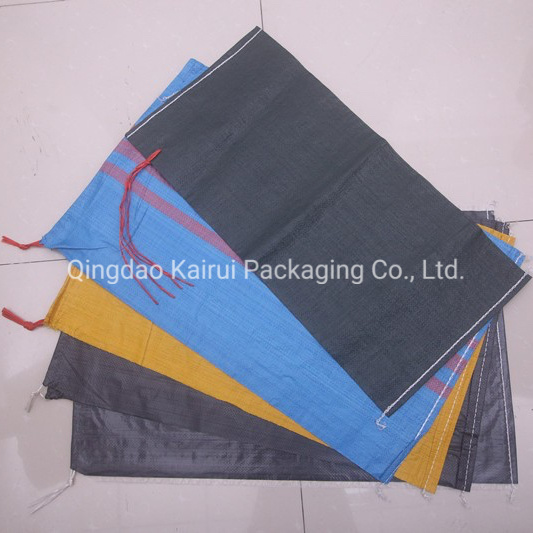 PP Woven Sacks with Drawstring 50kg for Wheat, Corn, Paddy, Nut and Grain.