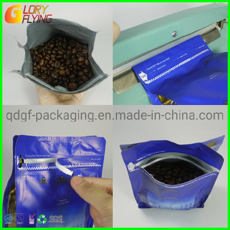 Paper Packaging Bag Stand up Pouch with Resealable Zip Lock