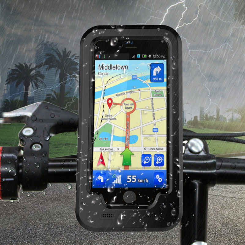360 Degree Rotation Waterproof Mobile Phone Motorcycle Holder