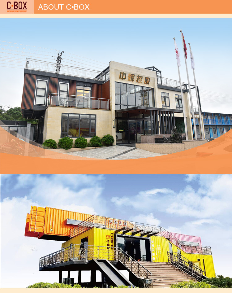 Two Story Container Office Building Prefabricated Hotel Building Maison