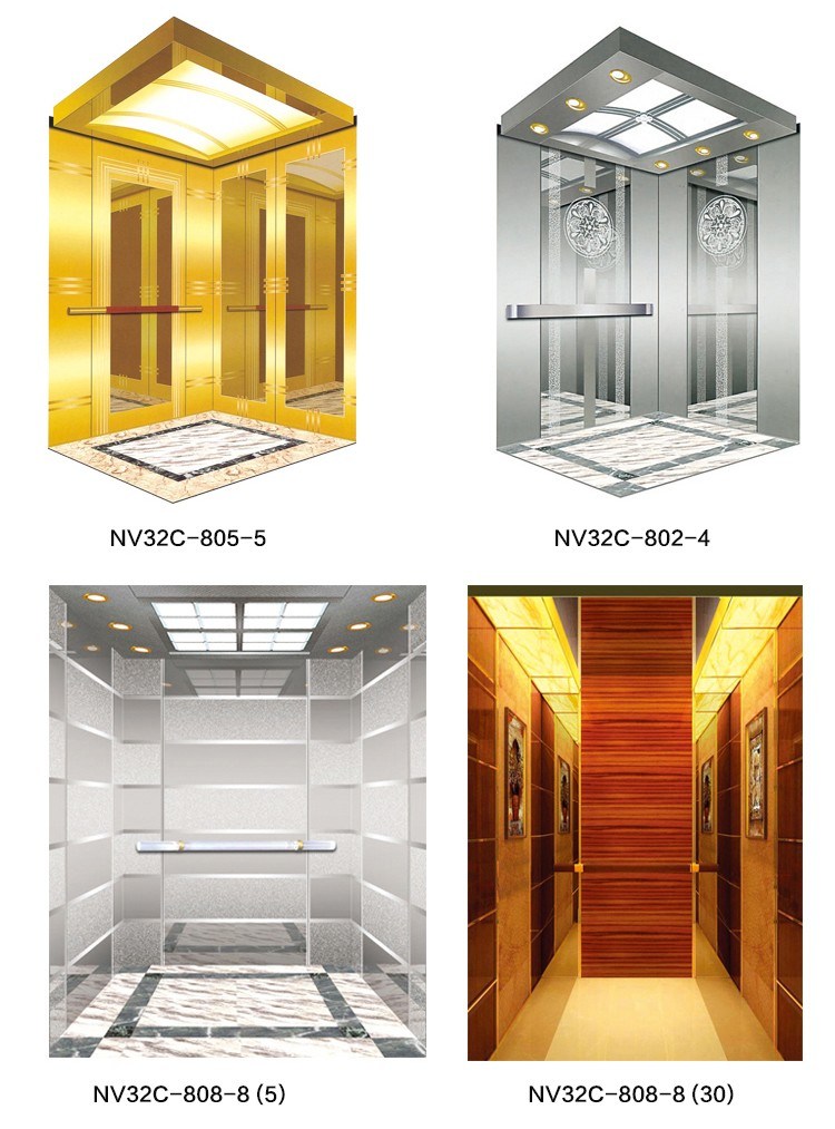Capacity 630kg Center Opening High Speed Residential Passenger Elevator