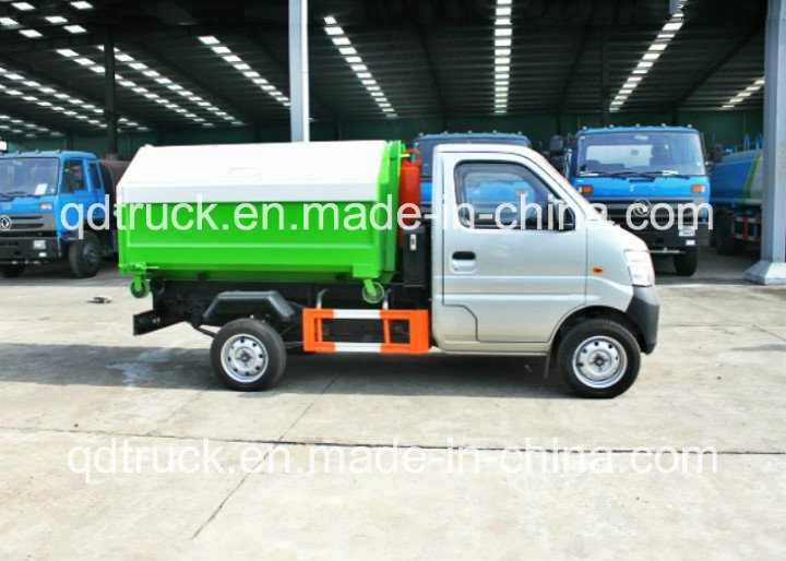 3-5m3 Carriage-Detachable Garbage Truck/ Small Hook-lift Garbage Truck
