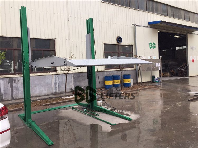 GG Lifters 2 post residential car storage lift