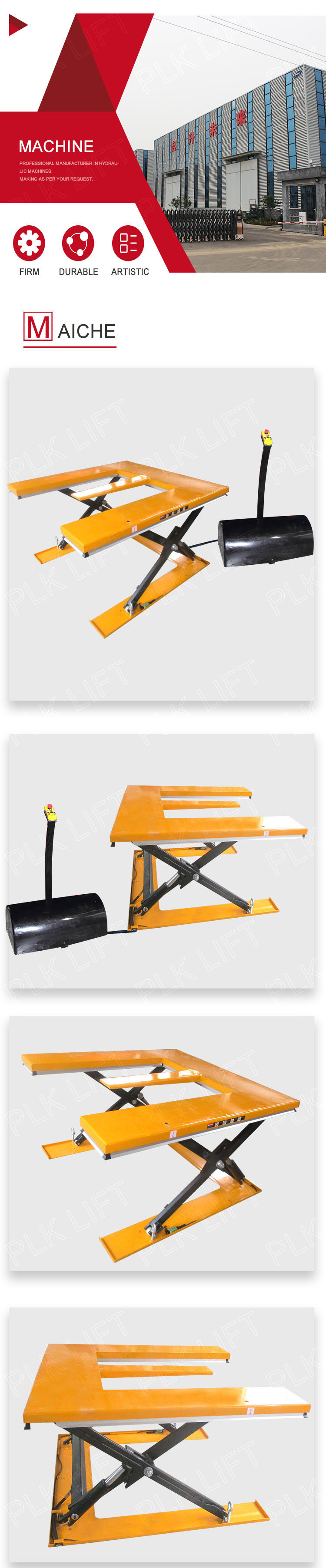 Full Electric Table Lift Hydraulic Lift Assembly Table