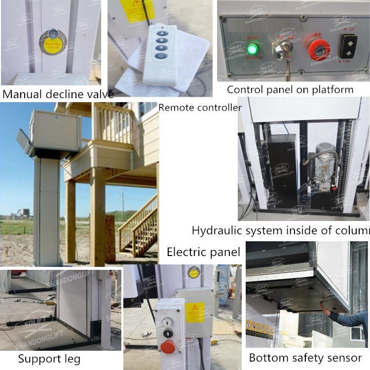 Small Home Elevator Electric Elderly Elevator Lift with Ce