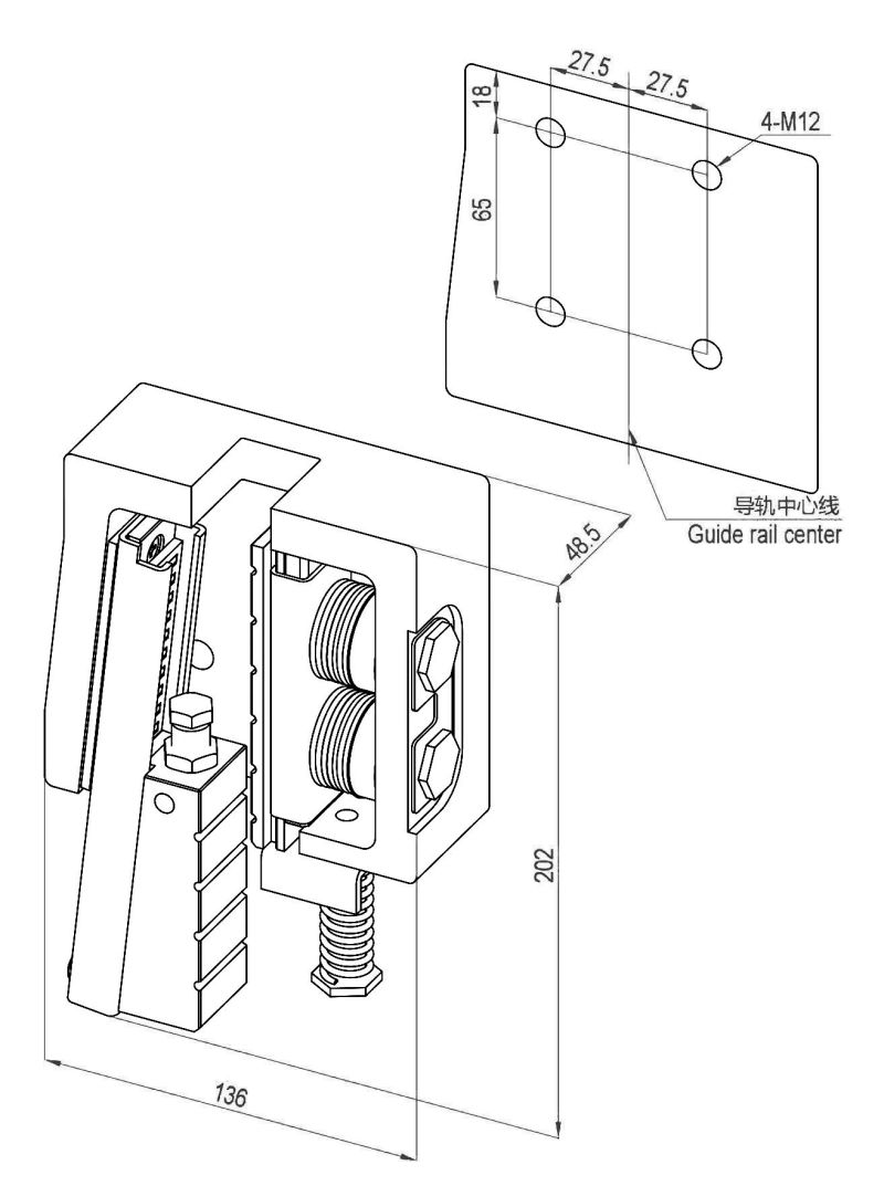 Progressive Safety Gear of Elevator Parts (SN-SG-L06)