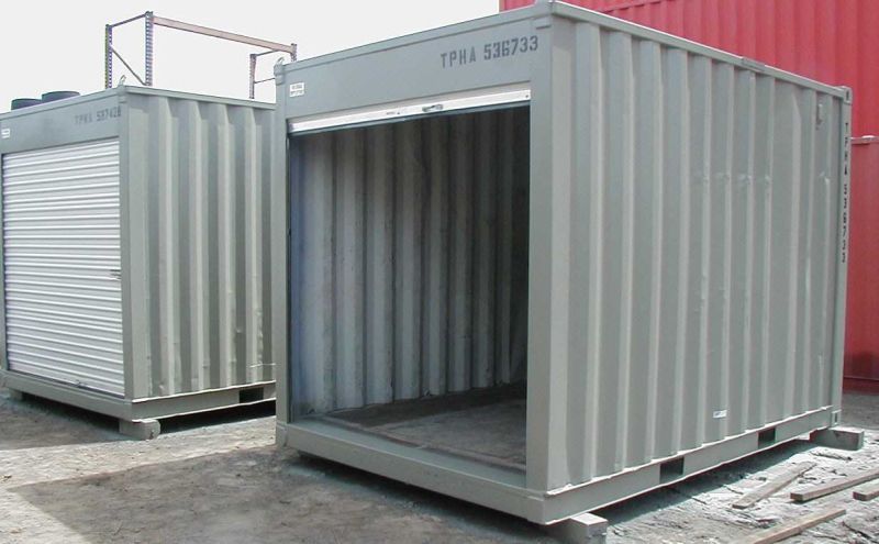 Modern Design Outdoor Public Blue Colored Shipping Container Restroom