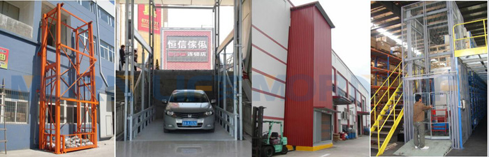 CE Approved Hydraulic Goods Lift with Cabin