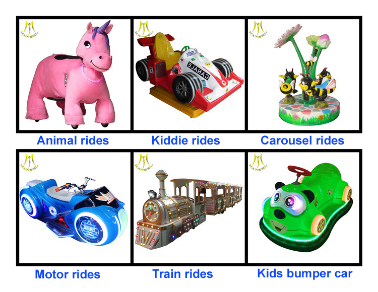Hansel Outdoor Amusement Park Plush Animal Mall Ride on Toys