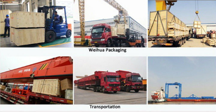 Weihua Erection Bridge Travelling Crane Warehouse Trolley Crane 35 Ton