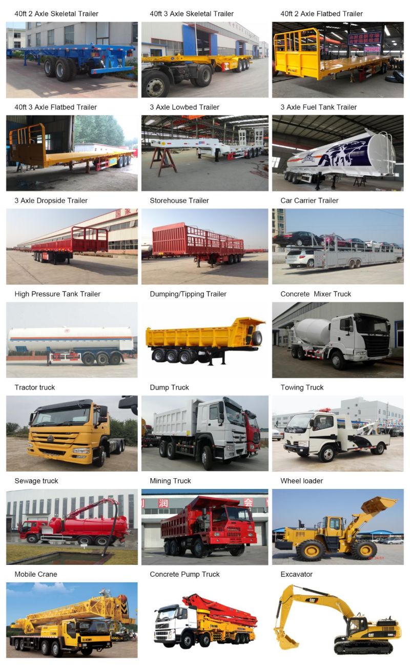 Low Bed Semi Trailer with Hydraulic Gooseneck for Heavy Goods Transport
