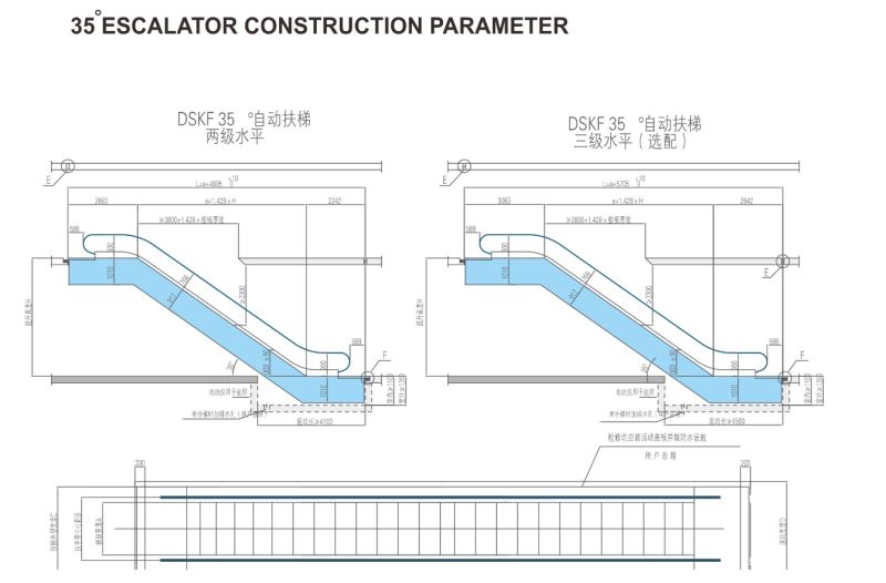 China Factory Escalator Used Good Quality Moving Sidewalk Escalator for Sales