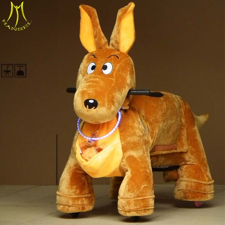 Hansel Coin Operated Electric Plush Ride on Animal Toy in Shopping Mall