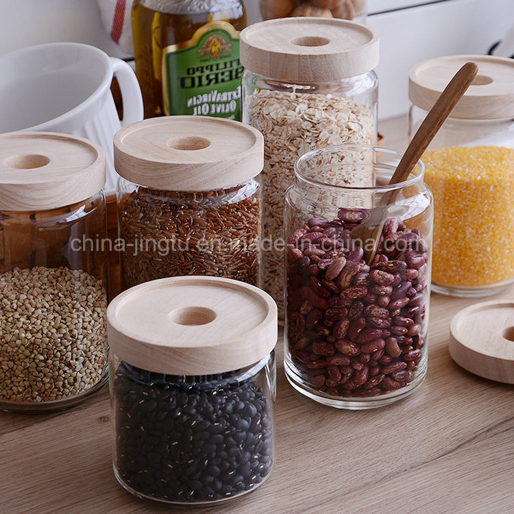Food Jar, Kitchen Can with Lid, Storage Bottle