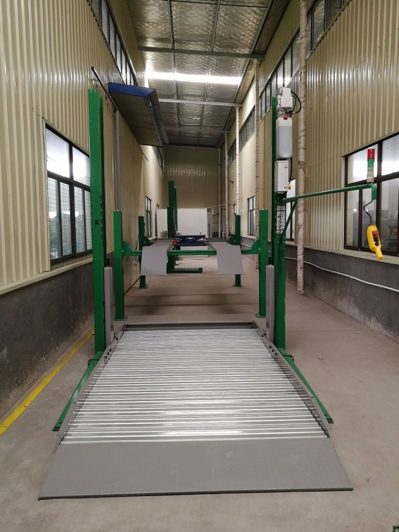 Two post hydraulic car parking lift for garage