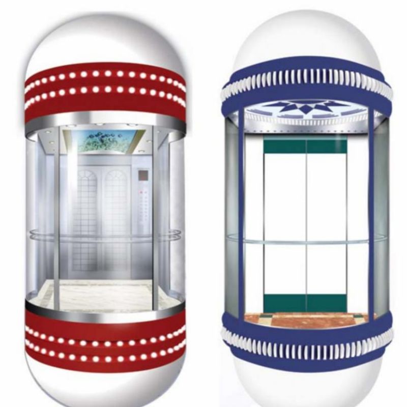 Panoramic Passenger Lift Home Observation Glass Sightseeing Observation Elevator