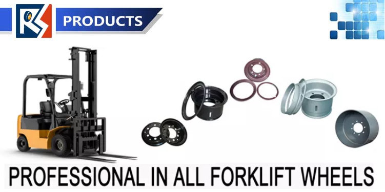 Industrial Steel Forklift Split Wheel Rims 5.00s-12